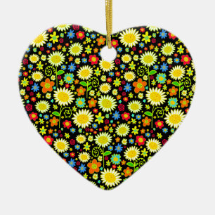 Ornamento De Cerâmica Flores de primavera