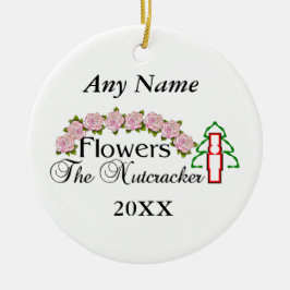 Ornamento De Cerâmica Flores do Nutcracker