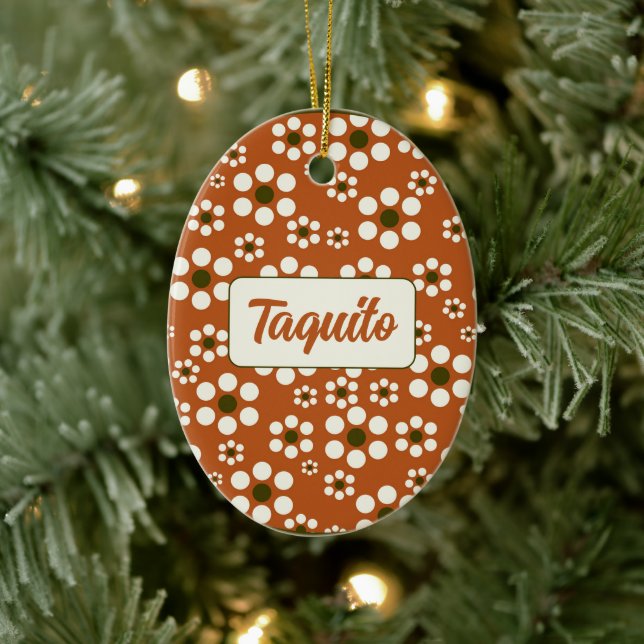 Ornamento De Cerâmica Flores florais mexicanas (Árvore)