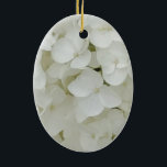Ornamento De Cerâmica Flores Flores Brancas Florais, Flor Elegante<br><div class="desc">Hydrangea Flowers Floral White Elegant Blossom Fotografia</div>