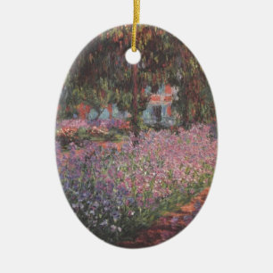 Ornamento De Cerâmica flores Monet Artista Jardim Giverny vinhas arte