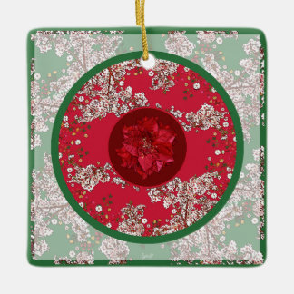 Ornamento De Cerâmica Flores para o Natal