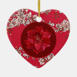Ornamento De Cerâmica Flores para o Natal