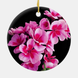 Ornamento De Cerâmica Flores rosa