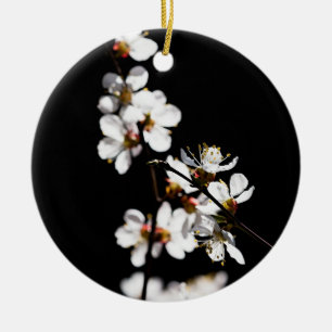 Ornamento De Cerâmica Flores Sakura