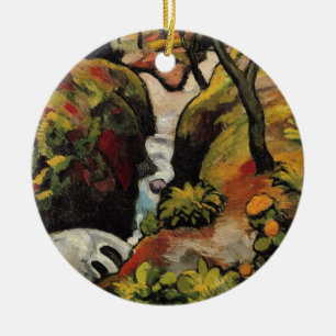 Ornamento De Cerâmica Floresta Brook por August Macke Expressionismo Vin