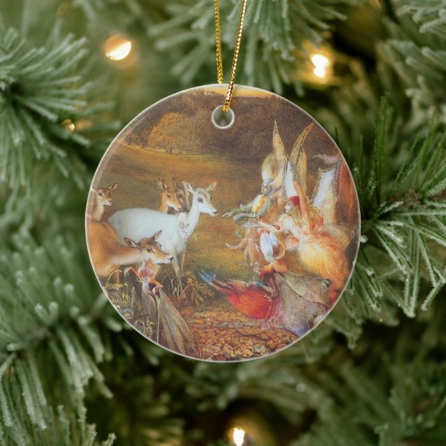 Ornamento De Cerâmica Floresta Encantada pelo artista John Anster Fitzge (Árvore)