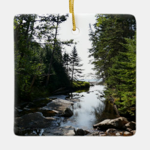 Ornamento De Cerâmica Floresta perto da praia Hunters