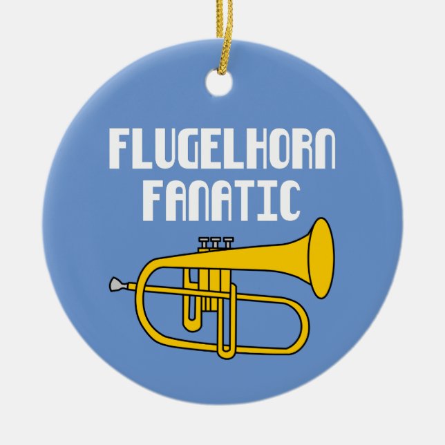 Ornamento De Cerâmica Flugelhorn Fanatic (Frente)