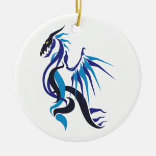 Ornamento De Cerâmica Fogo Dragão