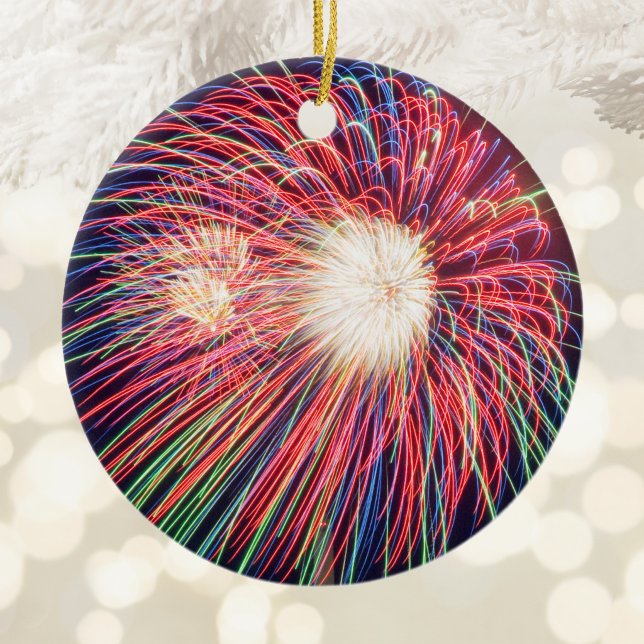 Ornamento De Cerâmica Fogos de artifício (Fireworks Ceramic Ornament)