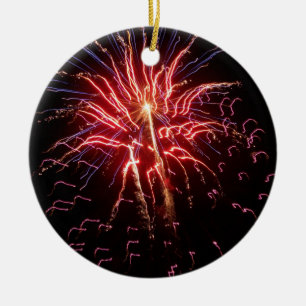 Ornamento De Cerâmica Fogos-de-artifício 2