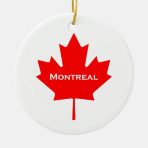 Ornamento De Cerâmica Folha de bordo de Montreal