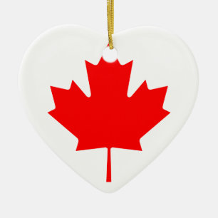 Ornamento De Cerâmica Folha de Mapeamento do Canadá