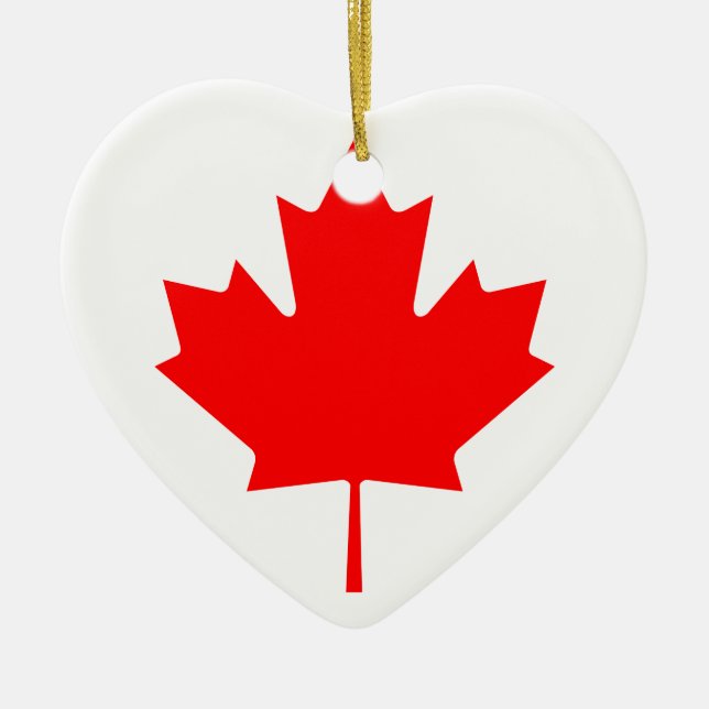 Ornamento De Cerâmica Folha de Mapeamento do Canadá (Frente)