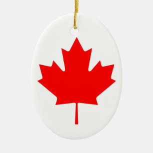 Ornamento De Cerâmica Folha de Mapeamento do Canadá