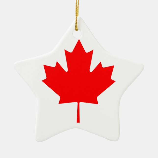 Ornamento De Cerâmica Folha de Mapeamento do Canadá (Frente)