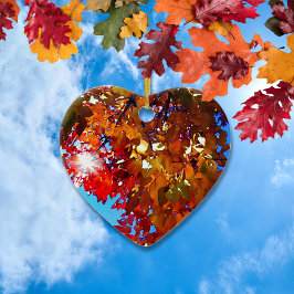 Ornamento De Cerâmica Folhas de outono