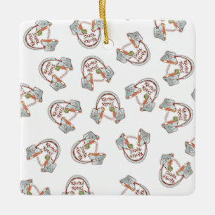 Ornamento De Cerâmica Fones de ouvido de tigela de macarrão engraçada Mú