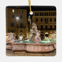 Fonte de Netuno na Piazza Navona - Roma
