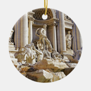 Ornamento De Cerâmica Fonte de Trevi Roma Fotografia