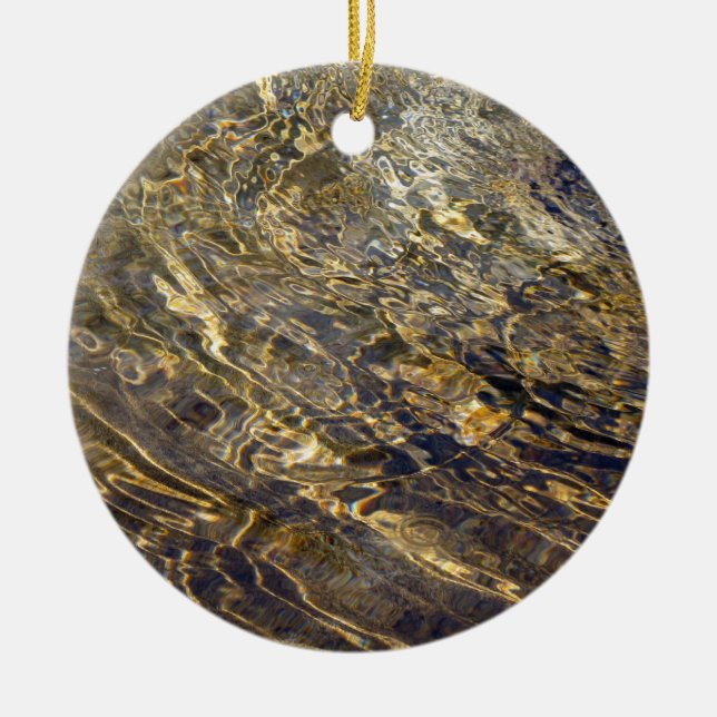 Ornamento De Cerâmica Fonte do ouro Água 2 (Frente)