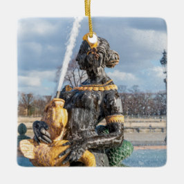 Ornamento De Cerâmica Fonte marítima no local de la Concorde - Paris