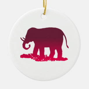 Ornamento De Cerâmica Forma de elefante