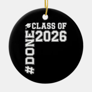 Ornamento De Cerâmica FORMADO Turma De 2026 Graduado 26 Graduação