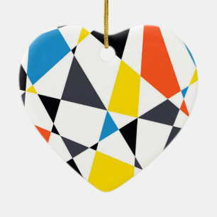 Ornamento De Cerâmica Formas geométricas coloridas, legal, modernas