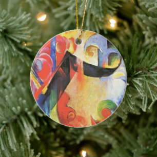 Ornamento De Cerâmica Formas Quebradas por Franz Marc, Arte Abstrato Vin