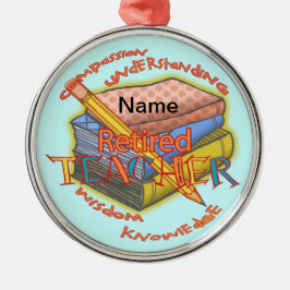 Ornamento De Cerâmica Fornalha redonda premium de professor aposentado