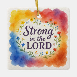 Ornamento De Cerâmica Forte na Arte Cristã do Senhor