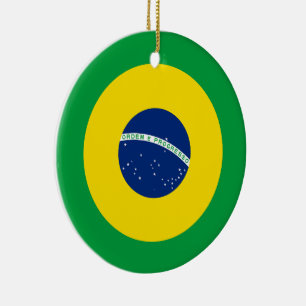 Ornamento De Cerâmica Fórum da Bandeira do Brasil, Bandeira Redonda do B