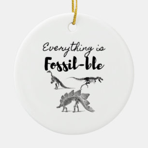 Ornamento De Cerâmica Fósseis