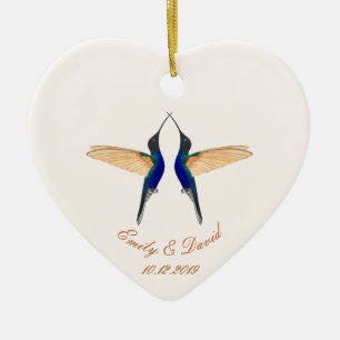 Ornamento De Cerâmica Foto: Casamento Coronet Hummingbird
