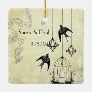 Ornamento De Cerâmica Foto: Chandeliers Musical Black & Cinza 3