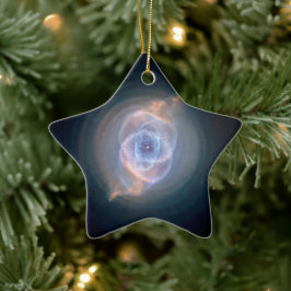 Ornamento De Cerâmica Foto da Estrela da Nebulosa do Olho do Gato