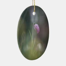 Ornamento De Cerâmica Foto da Natureza do Chess Flower