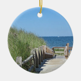 Ornamento De Cerâmica Foto da praia do oceano