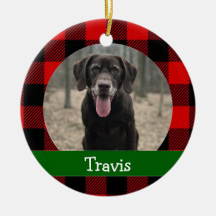 Ornamento De Cerâmica Foto de Cachorro Personalizada