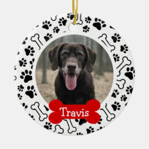 Ornamento De Cerâmica Foto de Cachorro Personalizada