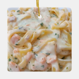 Ornamento De Cerâmica Foto de Comida Personalizada de Massas