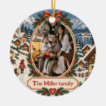 Foto de Família Nórdica de Natal Personalizada