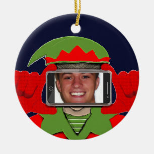 Ornamento De Cerâmica Foto de Natal