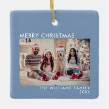 Foto de Natal Azul Moderno Feliz Natal