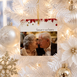 Ornamento De Cerâmica Foto de Natal Memorial Em Memória Querida Lembranç