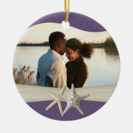 Ornamento De Cerâmica Foto de Peixe-Frio Roxo de Praia