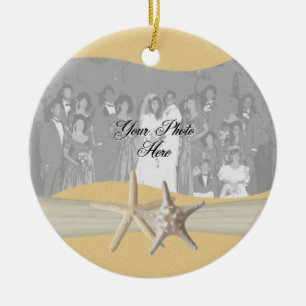 Ornamento De Cerâmica Foto de Starfish Amarelo