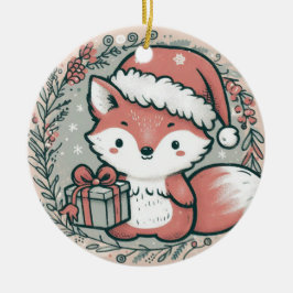 Ornamento De Cerâmica Foto do Bebê Foto de Natal